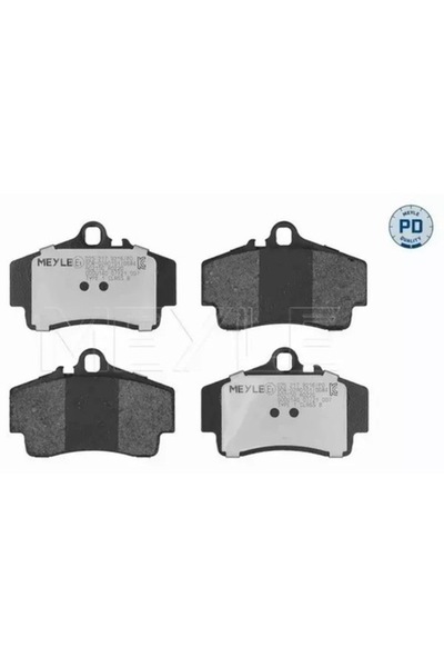 MEYLE Plăcuțe de frână, MEYLE, pentru Porsche 911 (996) Carrera 97-/Cayman 04-