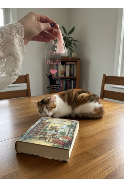 AUREVA Cat and Book Lover Bookmark