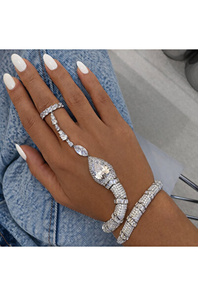 neslyaccessories Diamond Snake Şahmeran