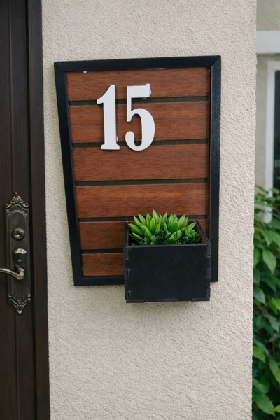 yucisaatleri Kapı numarası şık ve sayı değişebilen ebat 15*23 cm dir. no 45