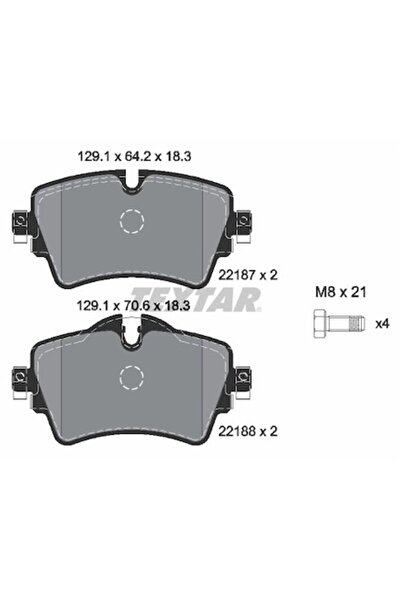 TEXTAR Set Placute Frana Frana Disc Bmw 1/2 Active Tourer/2 Gran Tourer Mini ...