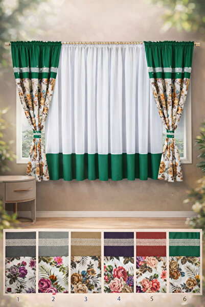 Deluxe Set of 2 Curtains (150x160cm) + Drapery (400x160cm)