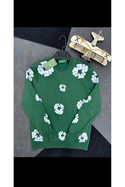 Q45collection DENİM TEARS SIFIR YAKA SWEATSHİRT