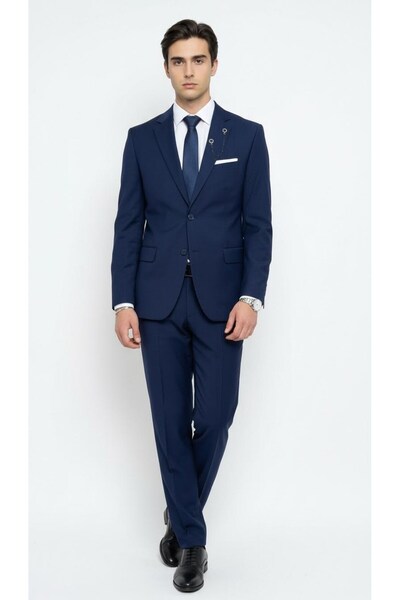 Plus Scorpion Men's Classic Suit 8 Drop – 2 Button, Single Slit ,Classic Coll...