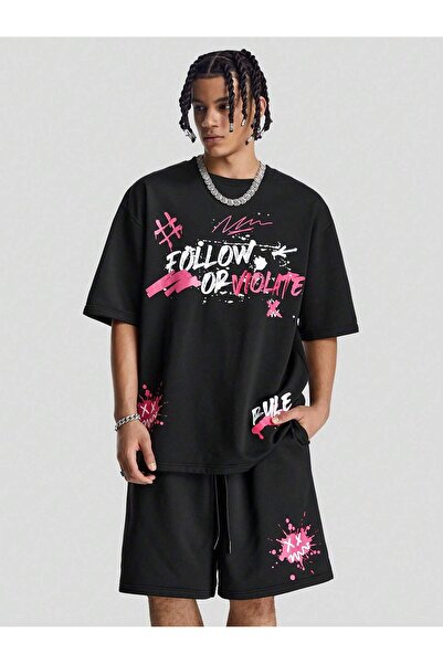 macklin Unisex Follow or Violate Printed Special Design Oversized Tshirt and ...