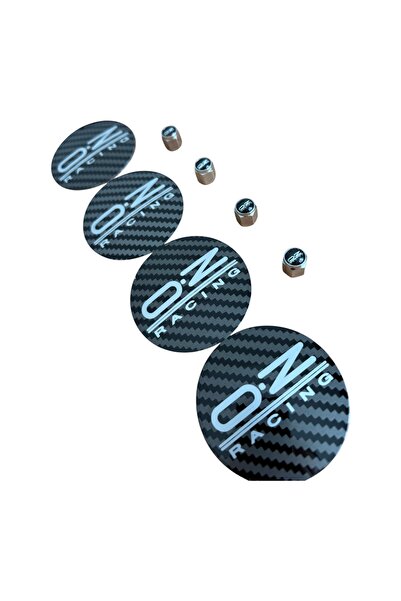İKTUNING IK TUNING OZ RACING KARBON GÖRÜNÜM 4 ADET 56 MM JANT GÖBEK STICKER V...
