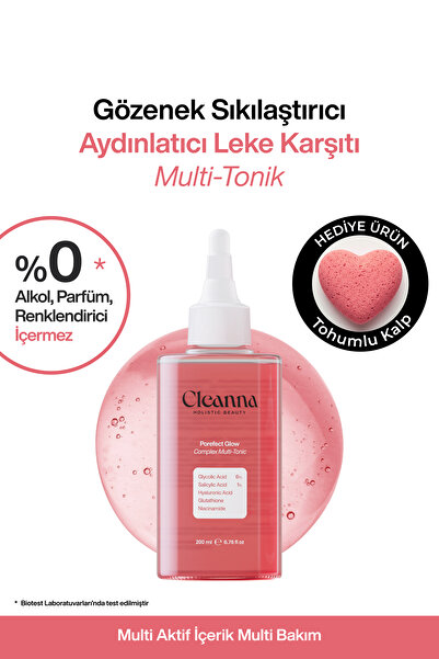Cleanna Gözenek Sıkılaştırıcı Aydınlatıcı Leke Karşıtı Multi-Tonik| Glikolik ...