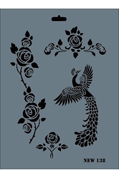 Mestore Rich New Series N-138 Stencil 35X25 cm - 9996670593113