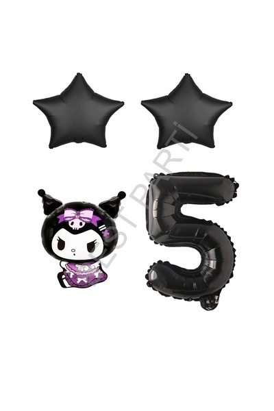 BEST PARTİ أفضل مجموعة بالونات فويل على شكل نجمة كورومي للأطفال من عمر 5 سنوات