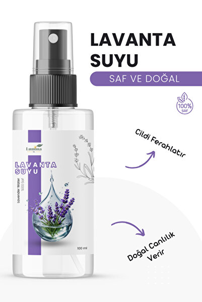 LUMİNAOİL Lavanta Suyu 100 ML %100 Saf ve Doğal