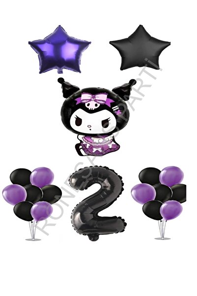 RÖNESANS PARTİ Renaissance Kuromi Standing Figure Starry Birthday Party Set A...