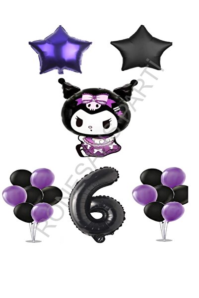 RÖNESANS PARTİ Renaissance Kuromi Standing Figure Starry Birthday Party Set A...