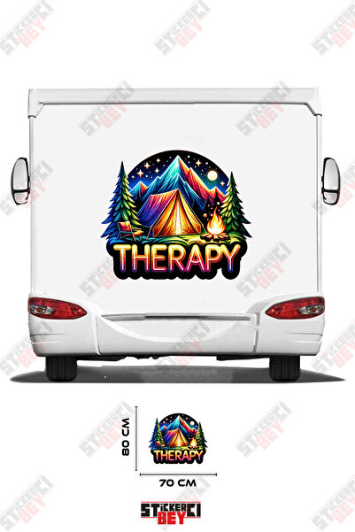 STİCKERCI BEY Therapy Written Camper Visual Caravan Sticker Coating