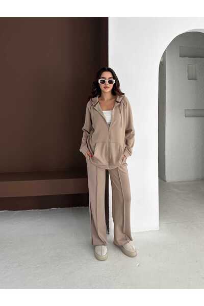 PENTHİLUS Women's Casual Sportswear Hooded Tracksuit Set