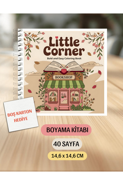 VORACRAFT Tatlı Köşeli Ev Boyama Kitabı KŞ00047