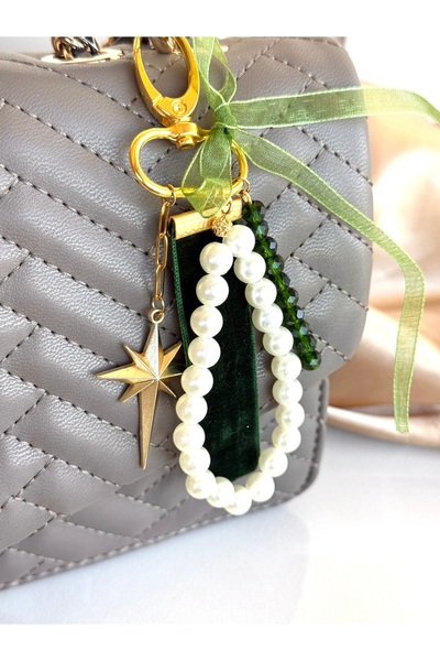 Nour Co North Star Pearl Bag Charm