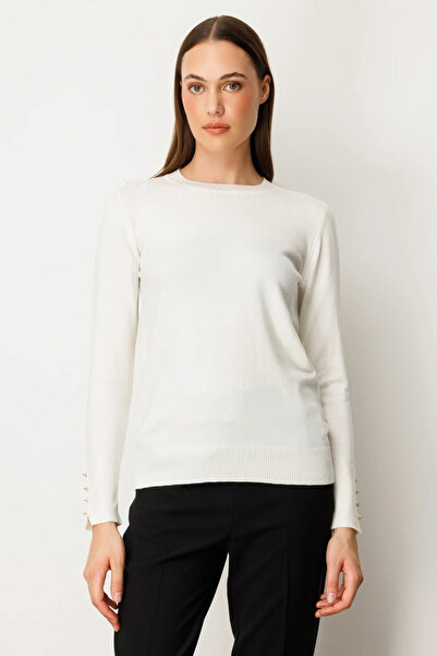 ON TRİKO Pulover tricotat de bază cu guler rotund 63500