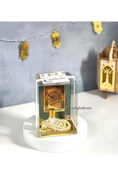 GIFT 6 Boxes of Complete Quran with Prayer Beads and Musk Oil