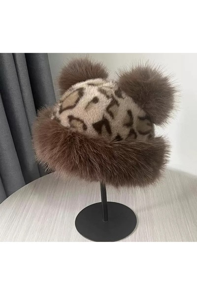 Medtoka Kışlık sapka benekli kulaklı iceri katılabilir ✨️