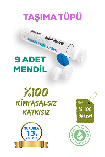 BABYSO TAŞIMA TÜPÜ + 9 ADET MENDİL