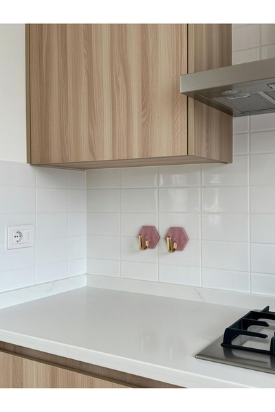 alpikom 2 ADET KENDİNDEN YAPIŞKANLI ŞIK GÖRÜNÜMLÜ ASKILIK MUTFAK BANYO KİLER