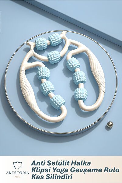 Akestoria Med Anti Cellulite Ring, 9-Wheel Relaxation Roller, Muscle Roller, ...