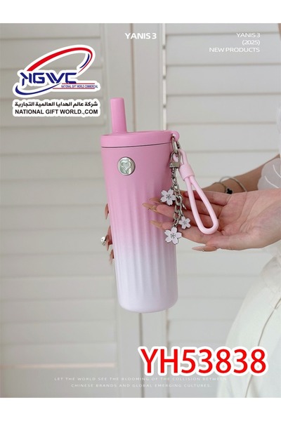 KAZUKO قارورة ماء حرارية ترمس ستانلس ستيل بتصميمات متعدد مع قفل أمان