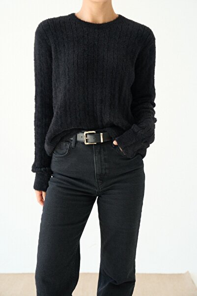 Nil's BUTİK Bearded Hair Knit Sweater