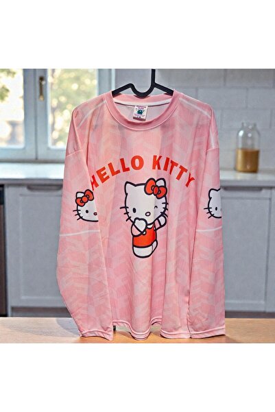 FG KONNİCHİWA Розова тениска с драконче и бял копчест яка, унисекс