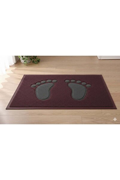 Roomlyne Soft, non-slip bath mat, 57 x 37 cm, red and gray