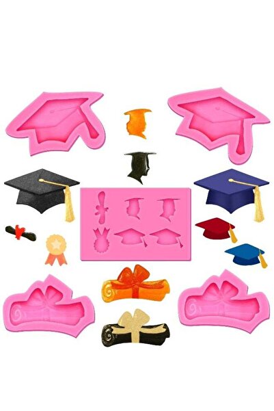 Generic 5 Pack Graduation Silicone Mold Set