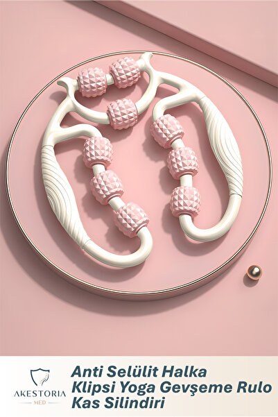 Akestoria Med Anti Cellulite Ring, 9-Wheel Relaxation Roller, Muscle Roller, ...