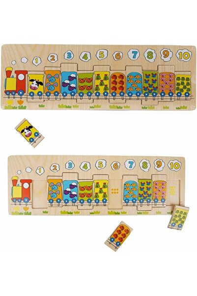 BRF BezSell Tahta Puzzle 11 Parça Numaralı Trenler 1027645