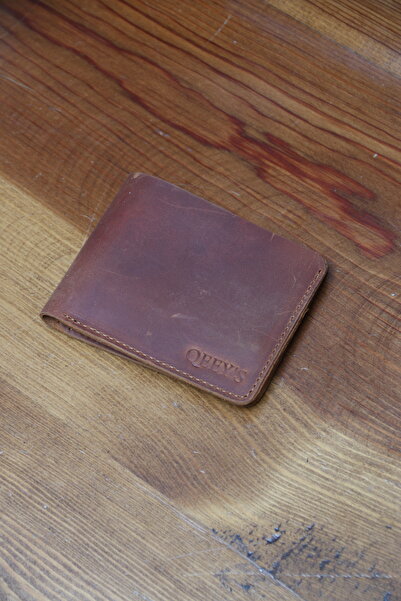 QEEY'S 6+1 Special Design Real Leather Wallet Antique Coffee