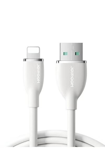 Joyroom كابل سيليكون SA29-AL3، 27 واط/Lightning 3 أمبير، 1.2 متر، أبيض
