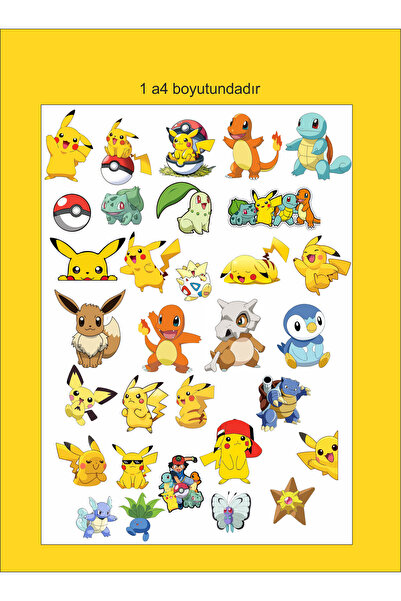 Sinek Kupası Tasarım Pokemon naljepnica, dekal, etiketa, agenda, dnevnik, pla...