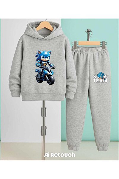 Nice Clothes Set trening pentru copii cu glugă UNISEX MOTORIZED SOC TEAM PRINT