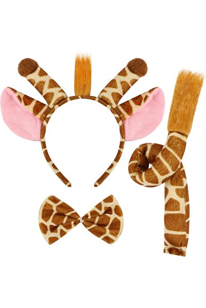 ZERO LAND Sptrns Giraffe Costume Accessory Set 3 Pieces - Crown (165714) Bow ...
