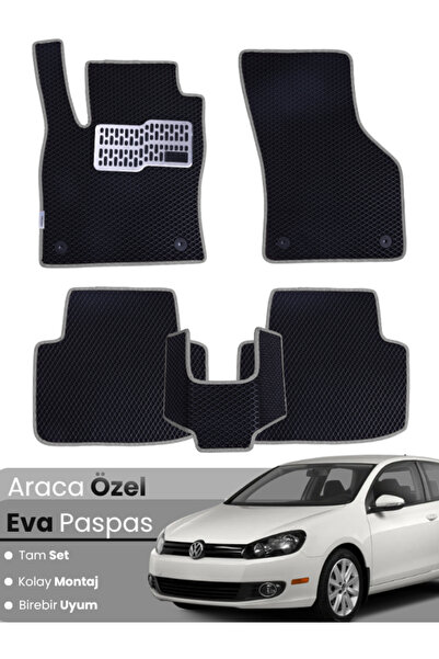 stiloto VOLKSWAGEN GOLF 6 (2009-2013) Uyumlu EVA Paspas Tam Set–Oto Paspas,Ar...