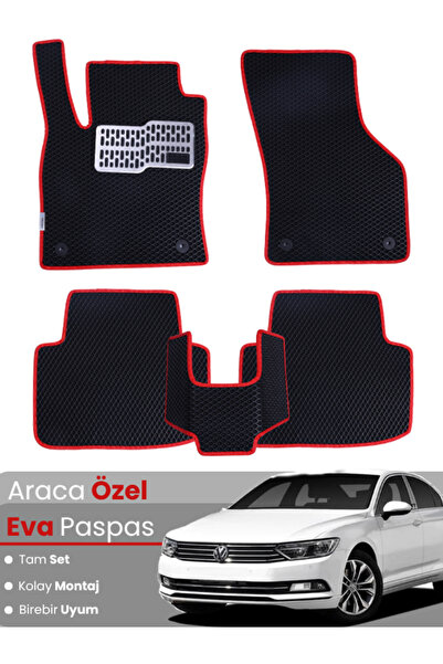stiloto VOLKSWAGEN PASSAT B8 (2015-2019) Uyumlu EVA Paspas Tam Set–Oto Paspas...