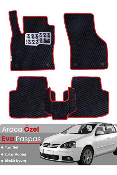stiloto VOLKSWAGEN GOLF 5 (2004-2009) Uyumlu EVA Paspas Tam Set–Oto Paspas,Ar...