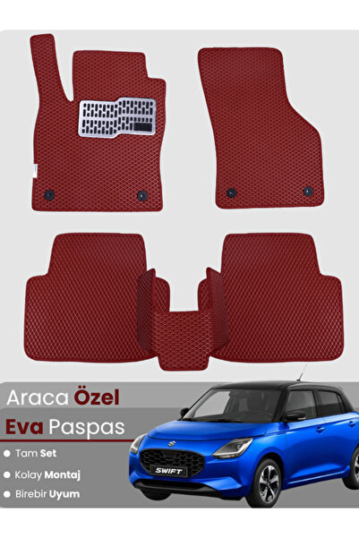 stiloto Suzuki Swift (2017-2024) Compatible Eva Floor Mat Full Set – Car Mat,...