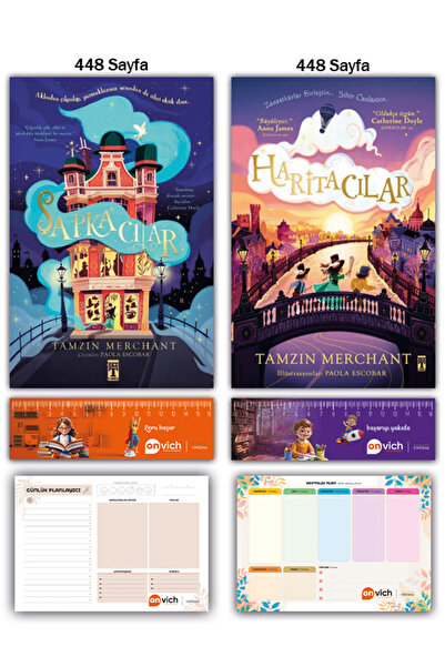 Genç Timaş Haritacılar - Şapkacılar Set 2 Kitap - Tamzin Merchant - Planlayıc...