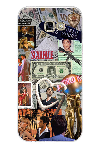 TechTree حافظة سيليكون مطبوع متوافقة مع هاتف سامسونج جالاكسي A7 2017 بتصميم ك...