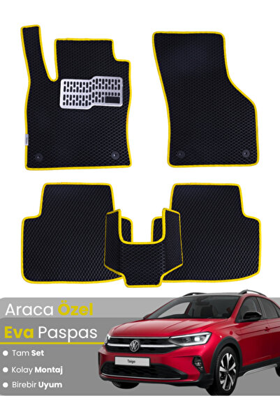 stiloto VOLKSWAGEN TAİGO (2021-2025) Uyumlu EVA Paspas Tam Set–Oto Paspas,Ara...