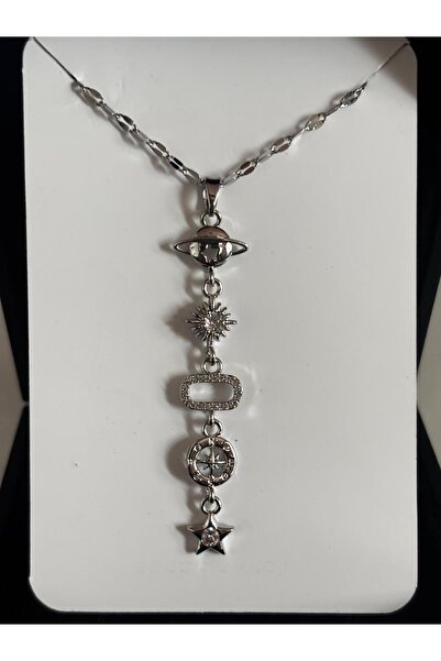 bijoux uniques قلادة نسائية من الفولاذ على شكل حرف Y