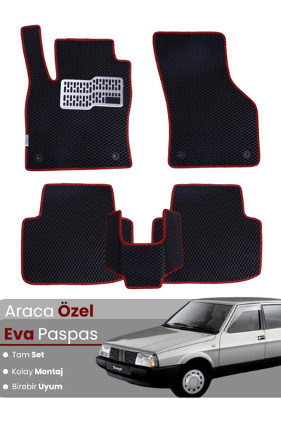 stiloto Tofaş Doğan (1986-2001) Compatible Eva Floor Mat Full Set – Car Mat, ...