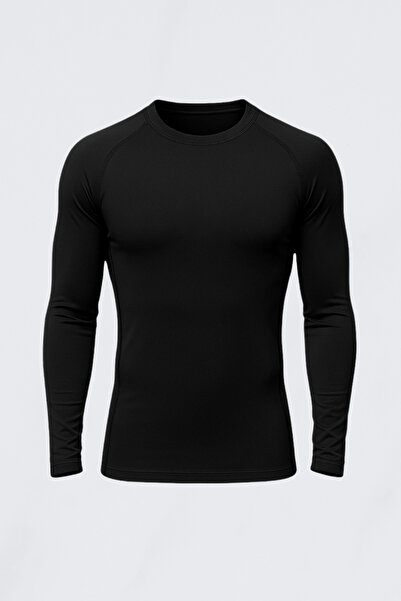 FitVult Unprinted Black Compression Stretch Fabric Body-Hugging Body Underwea...
