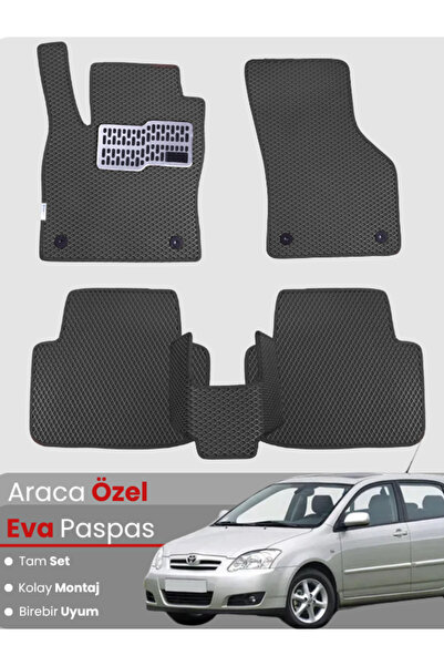 stiloto طقم دواسات EVA متوافق مع تويوتا كورولا E120 هاتشباك (2000-2007) - دوا...