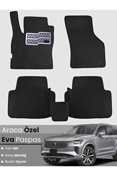 stiloto Volvo Xc90 (2014-2025)Compatible Eva Floor Mat Full Set–Auto Mat,Spec...